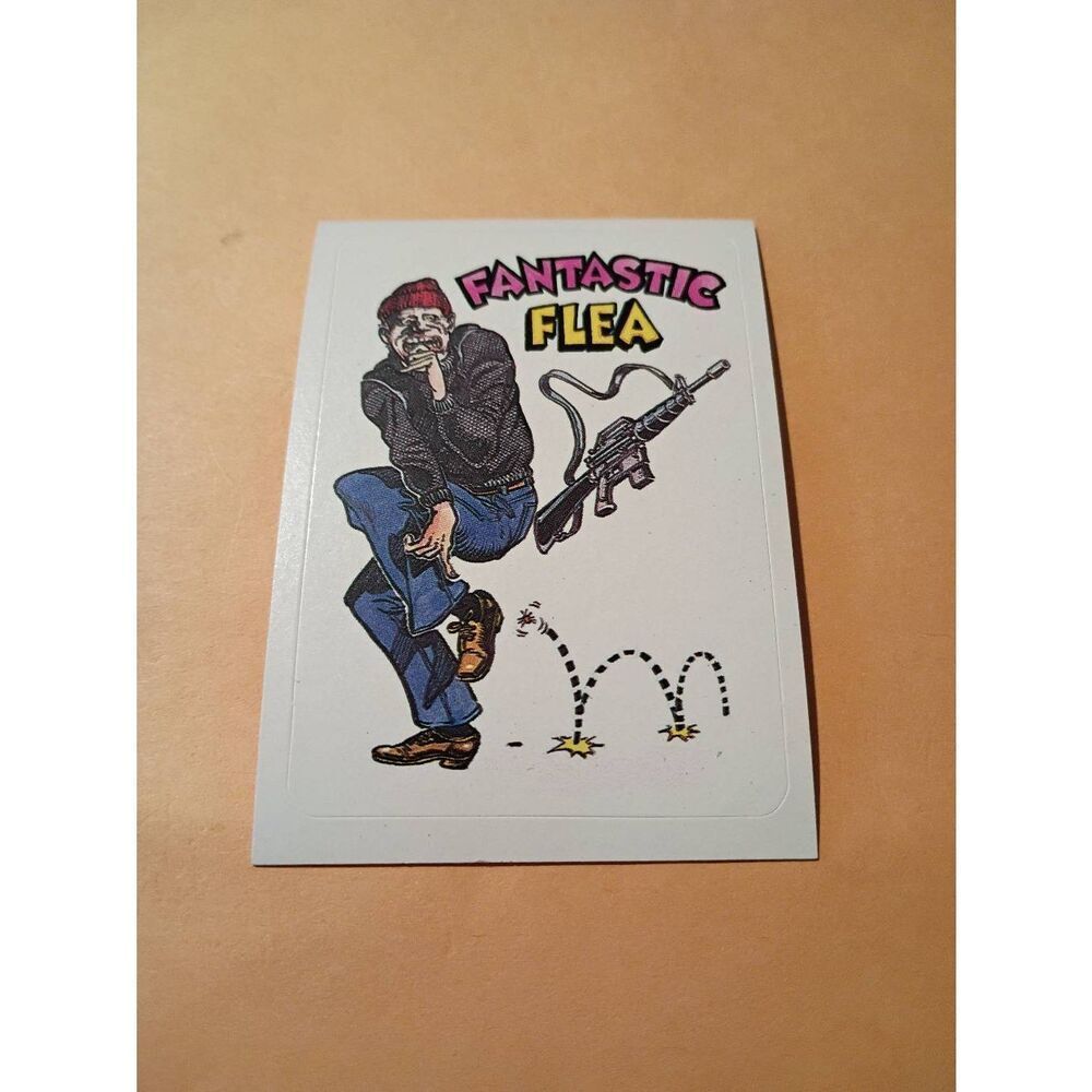 1983 General Mills Zero Hero Trading Card Sticker Vintage #42 Fantastic Flea